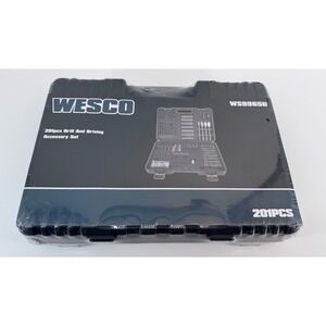 Wesco WS9965U 201 Piece Drill And Driving Accessory Set with Case Sealed Package